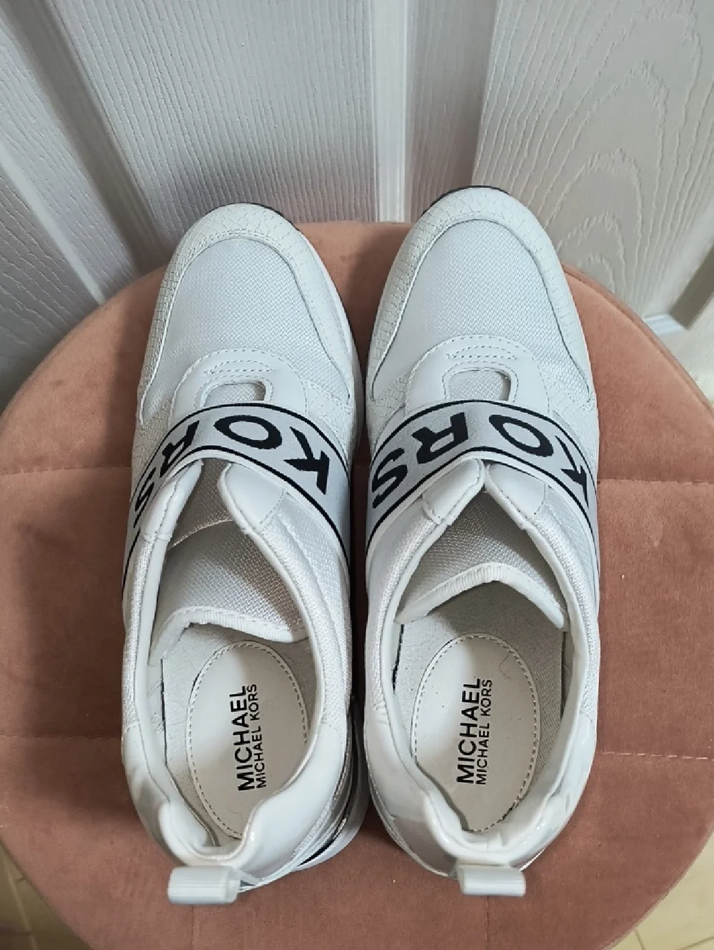 Michael Kors Maven Mixed-Media Slip-On Trainer Sneakers Size 9 - Picture 6 of 9